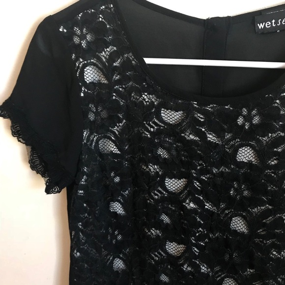 Chiffon Lace Wet Seal blouse - Picture 5 of 8